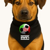 Iran Soccer Ball USA-Made Doggie Bandana
