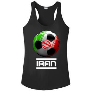 Iran Soccer Ball Ladies PosiCharge Competitor Racerback Tank