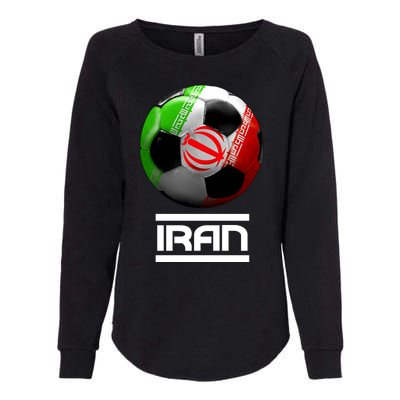 Iran Soccer Ball Womens California Wash Sweatshirt