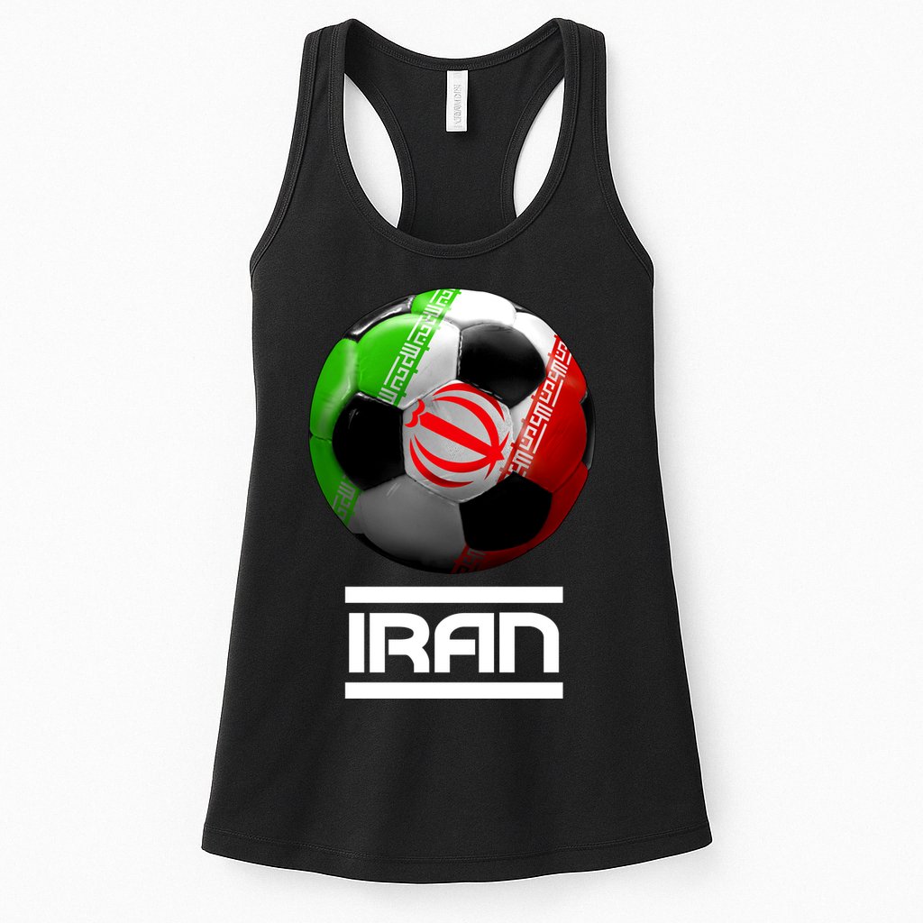 Iran Soccer Ball Womens Tank Top