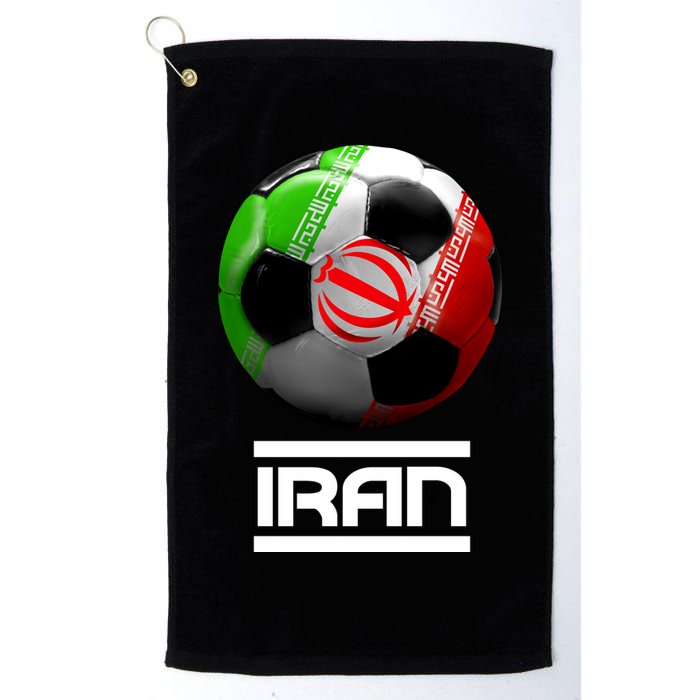 Iran Soccer Ball Golf Towel