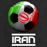 Iran Soccer Ball Golf Towel