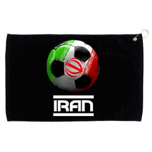 Iran Soccer Ball Grommeted Golf Towel