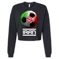 Iran Soccer Ball Cropped Pullover Crew