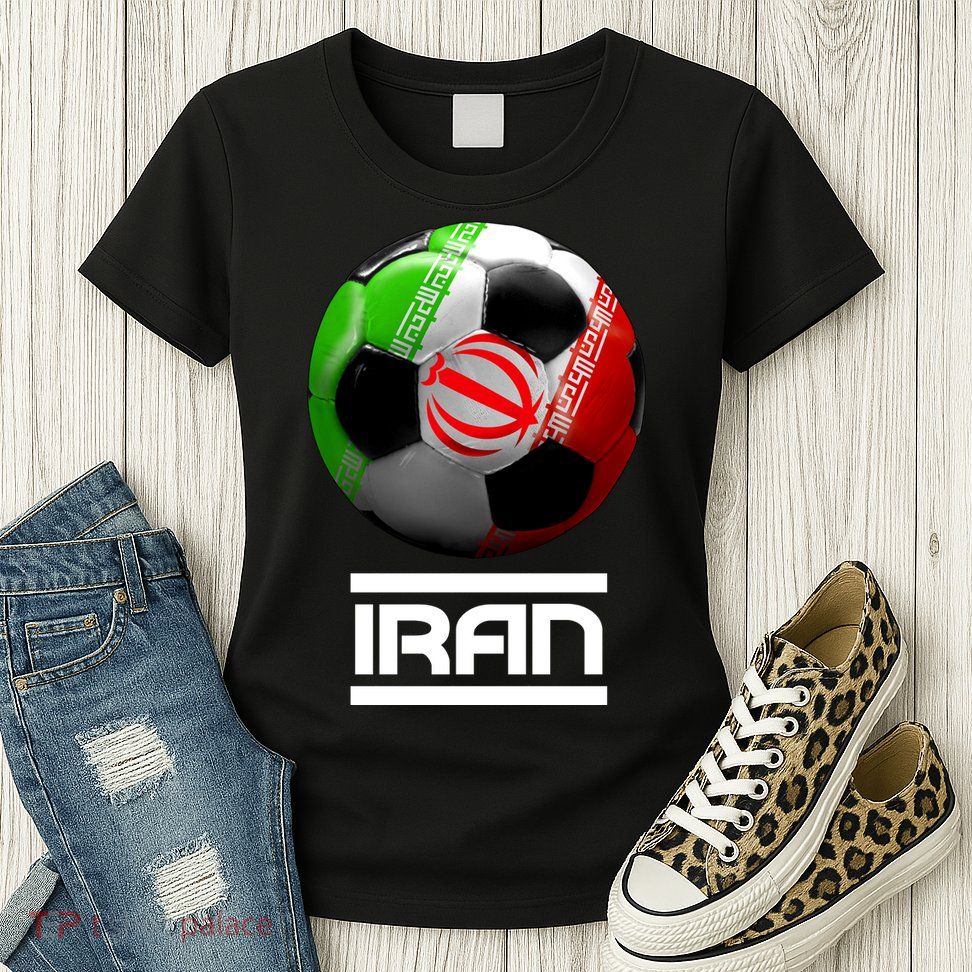 Iran Soccer Ball Womens T-Shirt