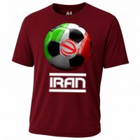 Iran Soccer Ball Cooling Performance Crew T-Shirt