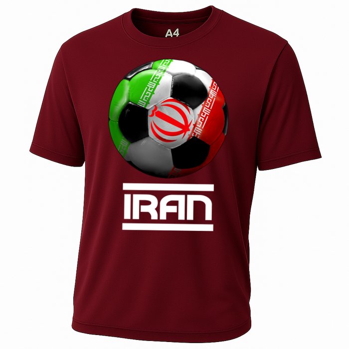 Iran Soccer Ball Cooling Performance Crew T-Shirt