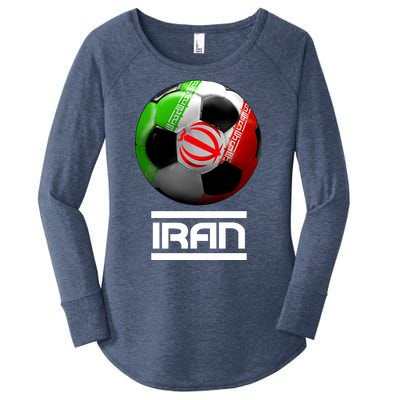 Iran Soccer Ball Women's Perfect Tri Tunic Long Sleeve Shirt