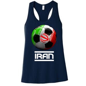 Iran Soccer Ball Women's Racerback Tank