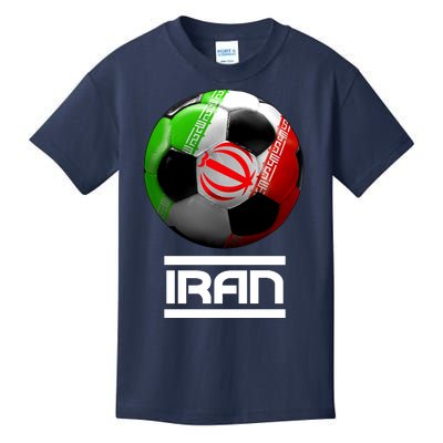 Iran Soccer Ball Kids T-Shirt