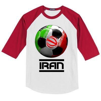 Iran Soccer Ball Kids Colorblock Raglan Jersey