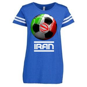 Iran Soccer Ball Enza Ladies Jersey Football T-Shirt