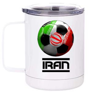 Iran Soccer Ball 12 oz Stainless Steel Tumbler Cup