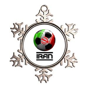 Iran Soccer Ball Metallic Star Ornament