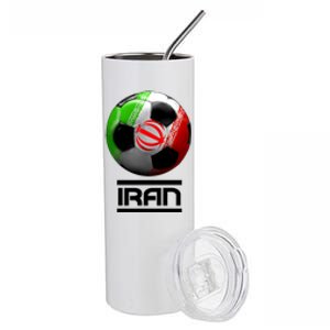 Iran Soccer Ball Stainless Steel Tumbler