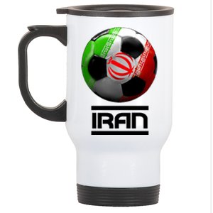 Iran Soccer Ball Stainless Steel Travel Mug