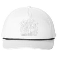 Indianapolis Skyline Baseball Fan Vintage Indiana Baseball Snapback Five-Panel Rope Hat