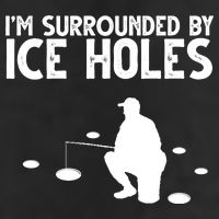 I'm Surrounded By Ice Holes Fishing Cool Comfort Performance Bucket Hat