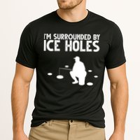 I'm Surrounded By Ice Holes Fishing Cooling Performance Crew T-Shirt