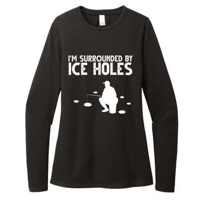 I'm Surrounded By Ice Holes Fishing Womens CVC Long Sleeve Shirt