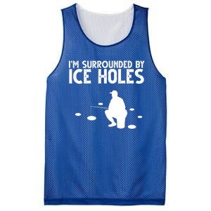 I'm Surrounded By Ice Holes Fishing Mesh Reversible Basketball Jersey Tank