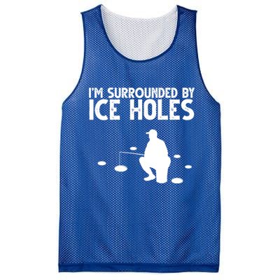 I'm Surrounded By Ice Holes Fishing Mesh Reversible Basketball Jersey Tank