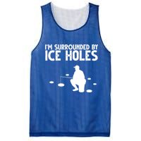 I'm Surrounded By Ice Holes Fishing Mesh Reversible Basketball Jersey Tank