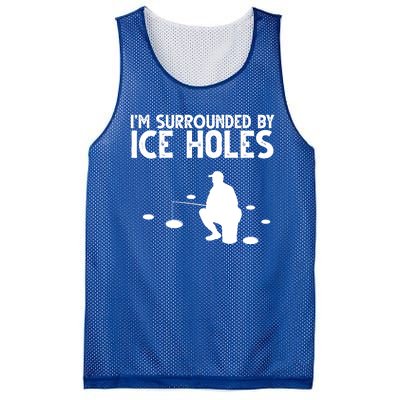 I'm Surrounded By Ice Holes Fishing Mesh Reversible Basketball Jersey Tank