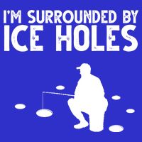 I'm Surrounded By Ice Holes Fishing Mesh Reversible Basketball Jersey Tank