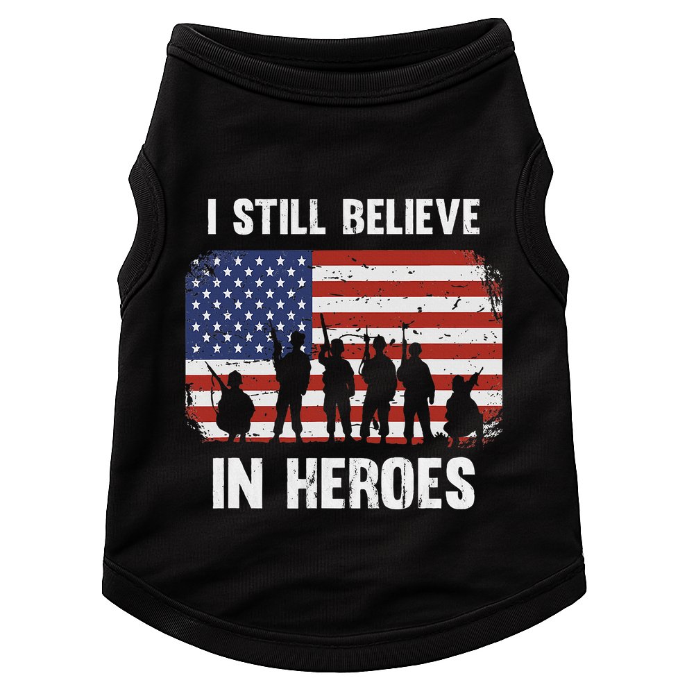 I Still Believe In Heroes Usa Flag Doggie Tank