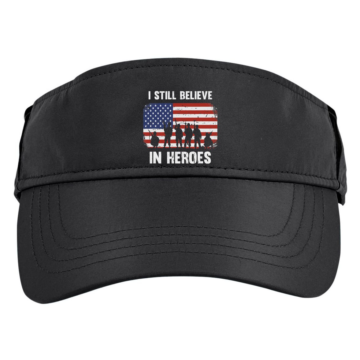 I Still Believe In Heroes Usa Flag Adult Drive Performance Visor