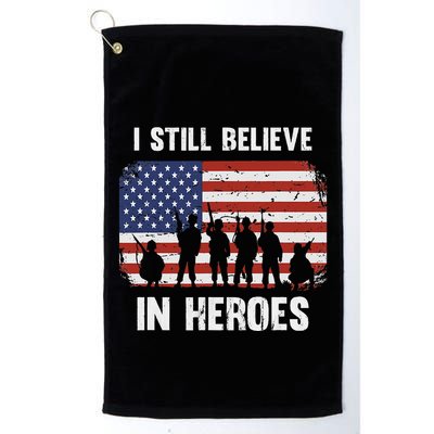 I Still Believe In Heroes Usa Flag Golf Towel