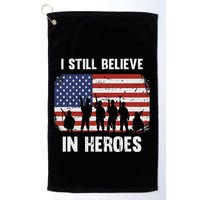 I Still Believe In Heroes Usa Flag Golf Towel