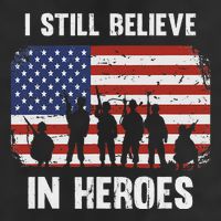 I Still Believe In Heroes Usa Flag Golf Towel