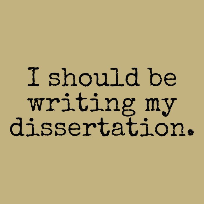 I Should Be Writing My Dissertation Funny Dissertation Mousepad