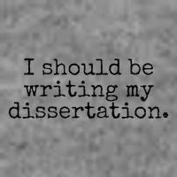 I Should Be Writing My Dissertation Funny Dissertation 7-Panel Snapback Hat