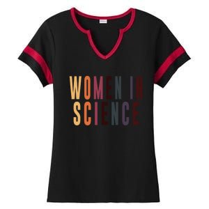 In Science Biology Chemistry Physics Major Engineering Funny Gift Ladies Halftime Notch Neck Tee