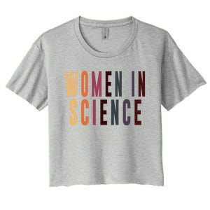 In Science Biology Chemistry Physics Major Engineering Funny Gift Women's Crop Top Tee