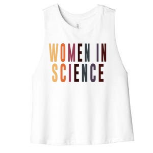 In Science Biology Chemistry Physics Major Engineering Funny Gift Women's Racerback Cropped Tank