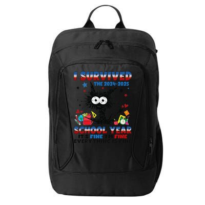 I Survived Black Cat Last Day Of The School 2025 Graduation City Backpack