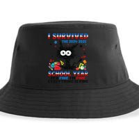 I Survived Black Cat Last Day Of The School 2025 Graduation Sustainable Bucket Hat