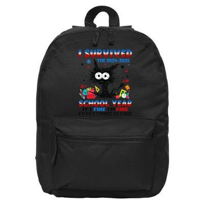 I Survived Black Cat Last Day Of The School 2025 Graduation 16 in Basic Backpack