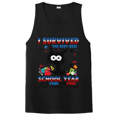 I Survived Black Cat Last Day Of The School 2025 Graduation PosiCharge Competitor Tank
