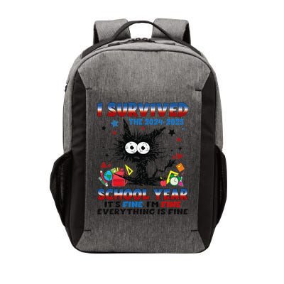 I Survived Black Cat Last Day Of The School 2025 Graduation Vector Backpack