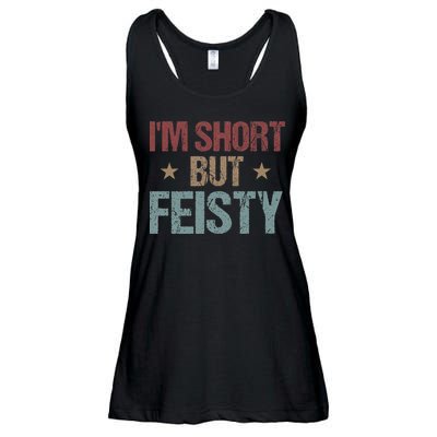 IM Short But Feisty Funny Saying Short Girl Ladies Essential Flowy Tank