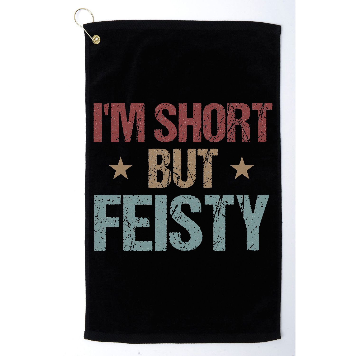 IM Short But Feisty Funny Saying Short Girl Golf Towel