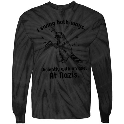 I Swing Both Ways Tie-Dye Long Sleeve Shirt