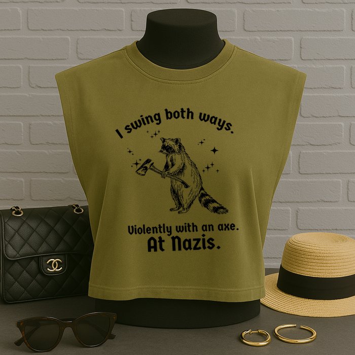 I Swing Both Ways Garment-Dyed Women's Muscle Tee
