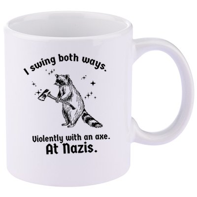 I Swing Both Ways 11oz C Handle Ceramic Mug