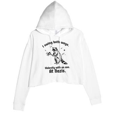 I Swing Both Ways Crop Fleece Hoodie
